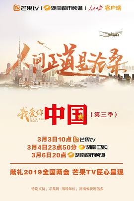 我爱你，中国 第三季 2019 纪录片 海报